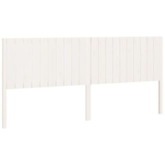 vidaXL Cabecero De Cama Madera Maciza De Pino Blanco 205,5x4x100 Cm Vidaxl