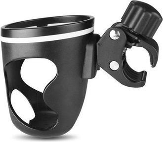 OEM Portavasos Universal Negro Con Sistema De Liberaci&oacute;n R&aacute;pida, Soporte Ajustable Para Botellas De Agua Para Bicicleta, Patinete