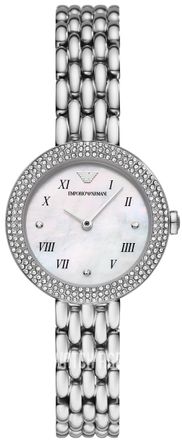 Emporio Armani Rosa Dames Horloge Zilverkleurig AR11354