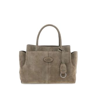 Tod's Logo-patch Suede Tote Bag