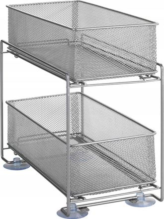 WENKO Estanter&iacute;a De 2 Niveles Plata Almacenaje Cocina