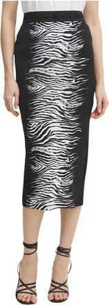 Versace Jeans Couture Dames, Rokken, Zwart, Maat: XL Viscose