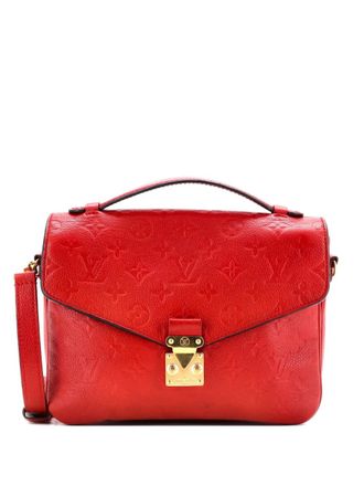 Louis Vuitton Pochette Metis Monogram Empreinte Leather crossbody bag - Rosso