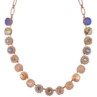 Mariana Womens Rosette Necklace In Desert Rose