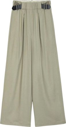 Alysi Pantaloni in Lana Vergine - Trousers - Mujer - Beige - M
