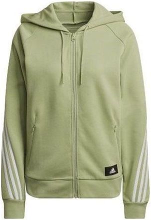 adidas (WMNS) adidas Sportswear Future Icons 3-Stripes Hooded Track Top Asia Sizing Green HE1661