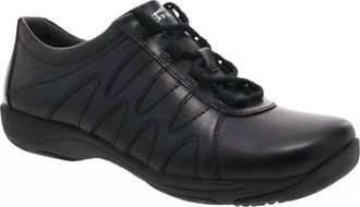 Dansko Womens Neena Leather Comfort Work Shoe In Black