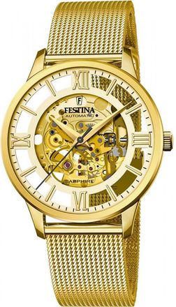 Festina F20667-1 Mens Automatic Watch - Gold - One Size