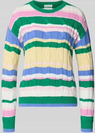 Christian Berg Regular Fit Pullover in Strick-Optik in Gruen, Gr&ouml;&szlig;e XXL