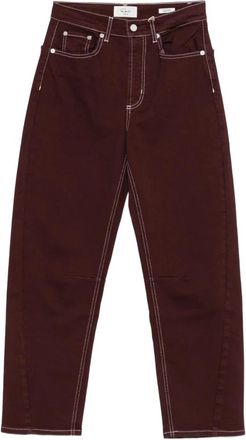 Rails Samo Barrel Leg - Dames - Loose Fit Jeans - Bruin - W26 - Leer - Jeans