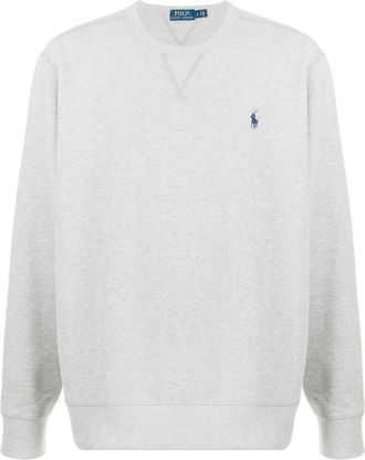 Ralph Lauren Hoodies & sweatvesten, Heren, Grijs, M, Katoen, Grijze Sweaters