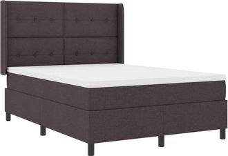 vidaXL Vidaxl - Cama Tipo Box Spring Marr&oacute;n Oscuro 160 X 200 Cm Tela