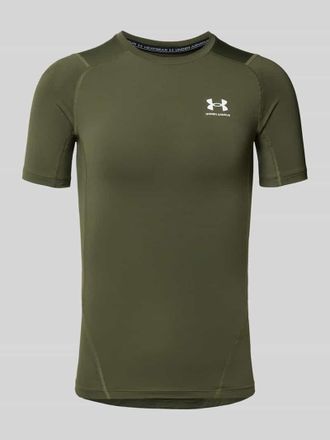 Under Armour T-Shirt mit Label-Print in Oliv, Gr&ouml;&szlig;e L