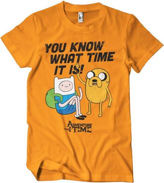Adventure Time Officially Licensed Its Mens T-Shirt (Orange), Medium