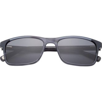 Ted Baker 57mm Full Rim Rectangle Polaized Sunglasses in Slate at Nordstrom Rack