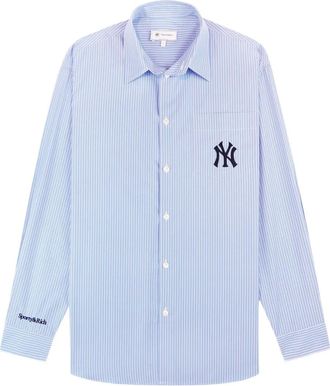 Sporty & Rich Gestreept overhemd - Blauw