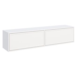 Selsey Selsey Velveto - Mueble Tv Flotante 2 Puertas - Blanco - 140 Cm