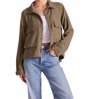 bobi Swing Jacket With Pockets In Pesto