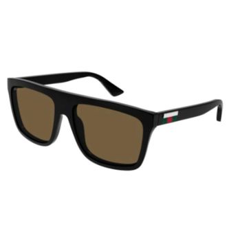 Gucci Sunglasses, unisex, Brown, Size: 59 MM Stylish Sunglasses Black Frame Gg0748S