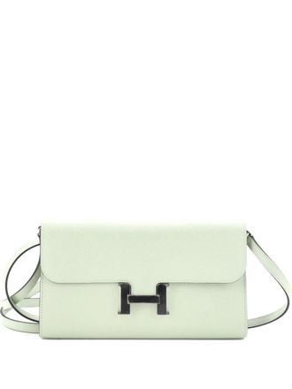 Herm&egrave;s Constance To Go Wallet Epsom clutch bag - Verde