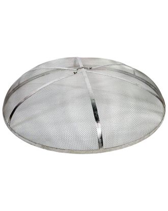 Sunnydaze Spark Screen 40In Stainless Steel Rust Resistant Fire Pit Accessory