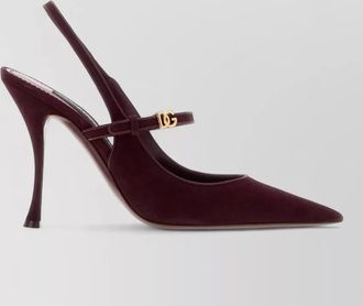 Dolce & Gabbana suede slingback pumps
