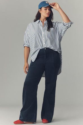 Pilcro The Rylan High-Rise Flare Jeans by Pilcro: Corduroy Edition