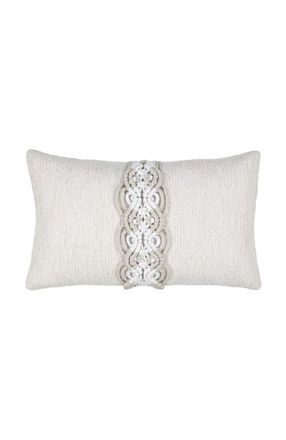 Elaine Smith Distinct Oyster Hand Macrame & Chenille Indoor & Outdoor Woven Accent Pillow at Nordstrom, Size 12X20
