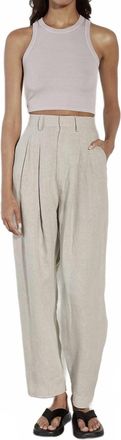 Enza Costa Silk Knit Cropped Bold Sheath Tank In Quartz