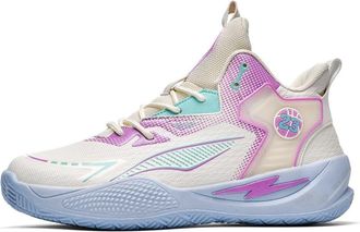 Generic Unisex Basketball Shoes High top Lightweight Fashionable Non Slip Teenage Couple Sports Boots Walking Shoes(Beige,8.5 UK)