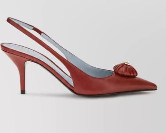 Valentino Garavani leather slingback pumps