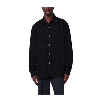 Namacheko Denim Jackets, male, Black, Size: S Denim Shirt Jacket