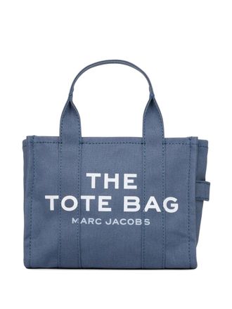 Marc Jacobs small logo tote bag - women - Cotton - One Size - Blue