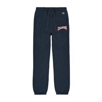 Champion Navy Blauwe Elastische Joggerbroek - Dames - Sweatpants - Blauw - XS - Katoen - Broeken