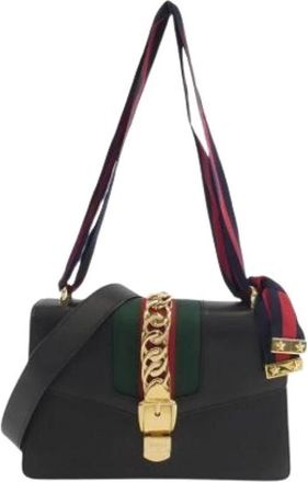Gucci Pre-owned Cross Body Bags, female, Black, Size: ONE SIZE Pre-owned Vintage Shoulder Bag