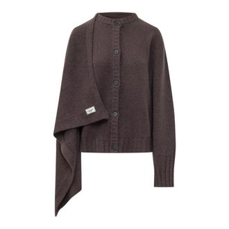 The Attico Cardigan Cachemire - female - The Attico - Cardigans - Brown - S - Knitwear