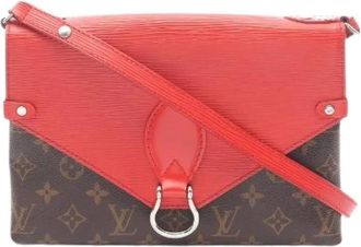 Louis Vuitton Pre-owned Cross Body Bags, female, Brown, Size: ONE SIZE Pre-owned Saint Michel Monogram Shoulder Bag