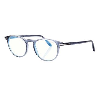 Tom Ford FT5803-B 090 Shiny Blue/Clear Blue Light Block 51mm