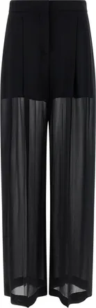 Alberta Ferretti Black Silk pants