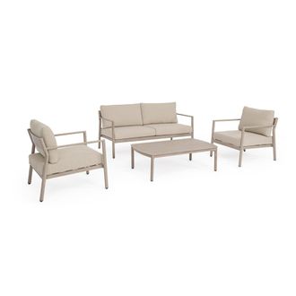 Konte Design Set sal&oacute;n jard&iacute;n: 2 sillones, sof&aacute; 2 plazas y mesa baja