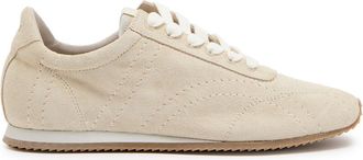 Toteme Flex Suede Sneakers - Cream - 37 (IT37 / UK4)