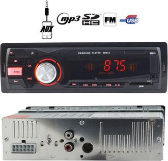 Trade Shop Trade Shop - Usb Sd Aux Deh-4101 1 Din Con Pantalla Lcd Mp3 50wx4