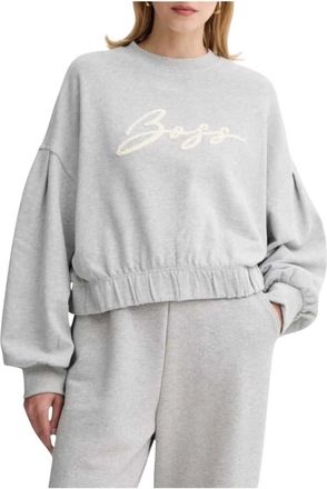 HUGO BOSS Mujer, Sudaderas, Gris, Talla: S