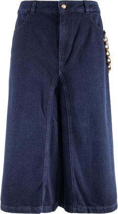 Nenette Gonna pantalone - Dames - Broeken - Blauw - Maat: W29 Katoen