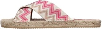 Missoni Zigzag Stof Mule - Dames - Sandalen - Veelkleurig - 41 EU - Schoenen