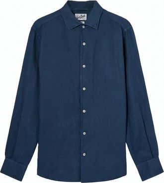 MC2 Saint Barth Long-Sleeve Button-Up Shirt with Pointed Collar