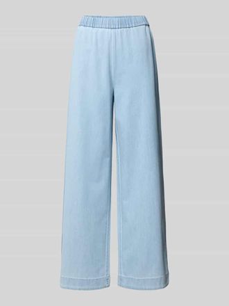 Pieces Wide Leg Jeans mit ausgestelltem Bein Modell SMIDI in Hellblau, Gr&ouml;&szlig;e XS