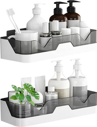 OEM Juego De 2 Estantes Para Ducha Sin Necesidad De Taladrar, Soportan M&aacute;s De 7 Kg, Almacenamiento Para Ducha En Cocina, Dormitorio Y Ba&ntilde;o