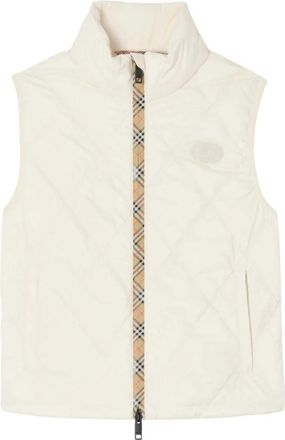 Burberry Gilet - Dames - Bodywarmers - Wit - S - Jassen