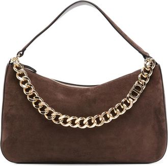 Twinset Liliane Chain-embellished Suede Shoulder Bag